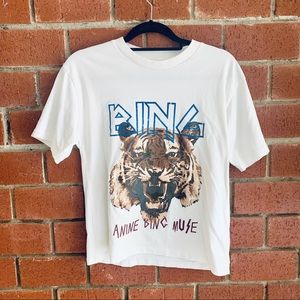 ANINE BING Tiger Graphic Tee Fits XS/S